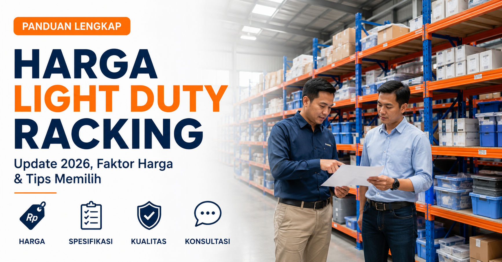 Harga Light Duty Racking terbaru untuk kebutuhan gudang dan industri.