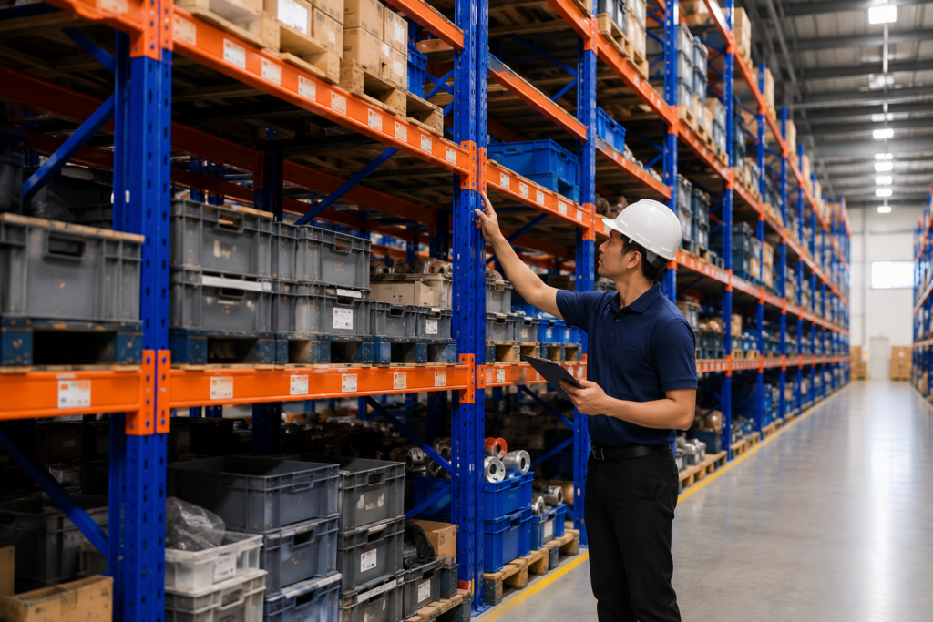 Medium Duty Racking berkualitas untuk gudang industri.