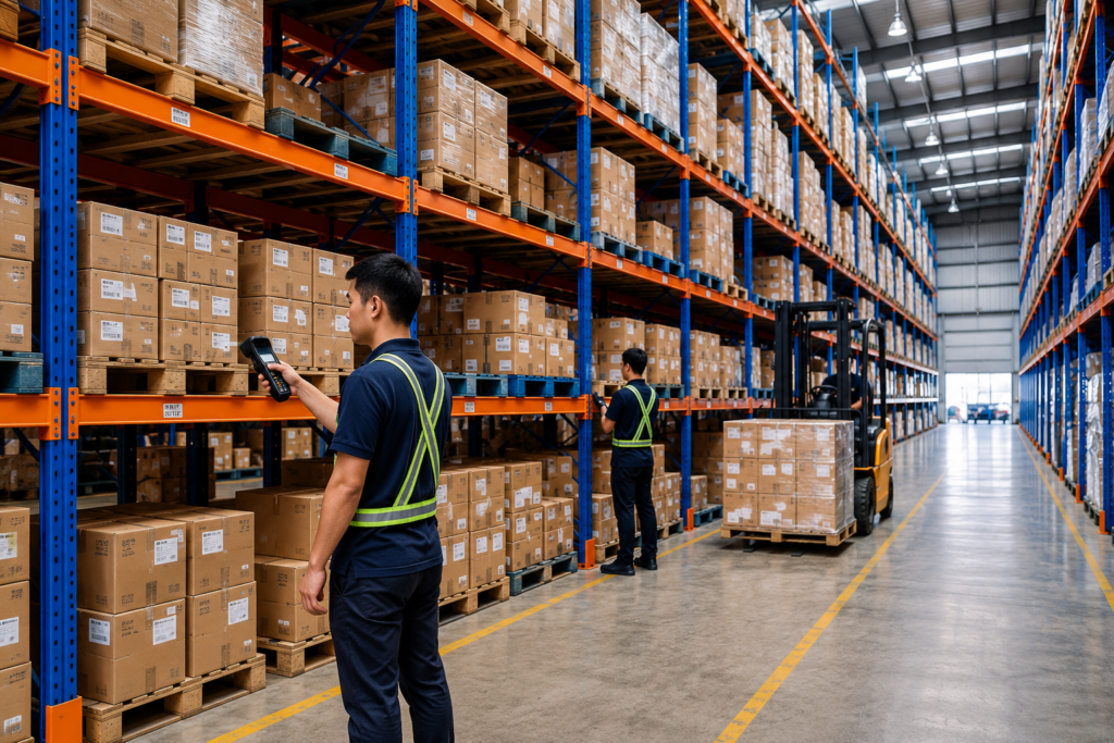 Rak gudang modern membantu memaksimalkan kapasitas penyimpanan dan efisiensi operasional warehouse.
