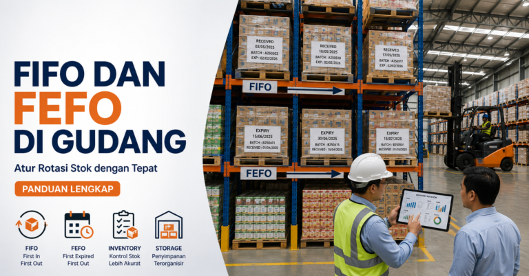 FIFO dan FEFO di gudang untuk mengatur rotasi stok